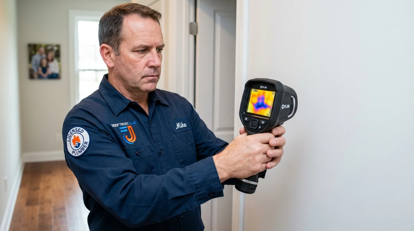 Thermal imaging leak detection by Johns Plumbing LLC in Shady Cove